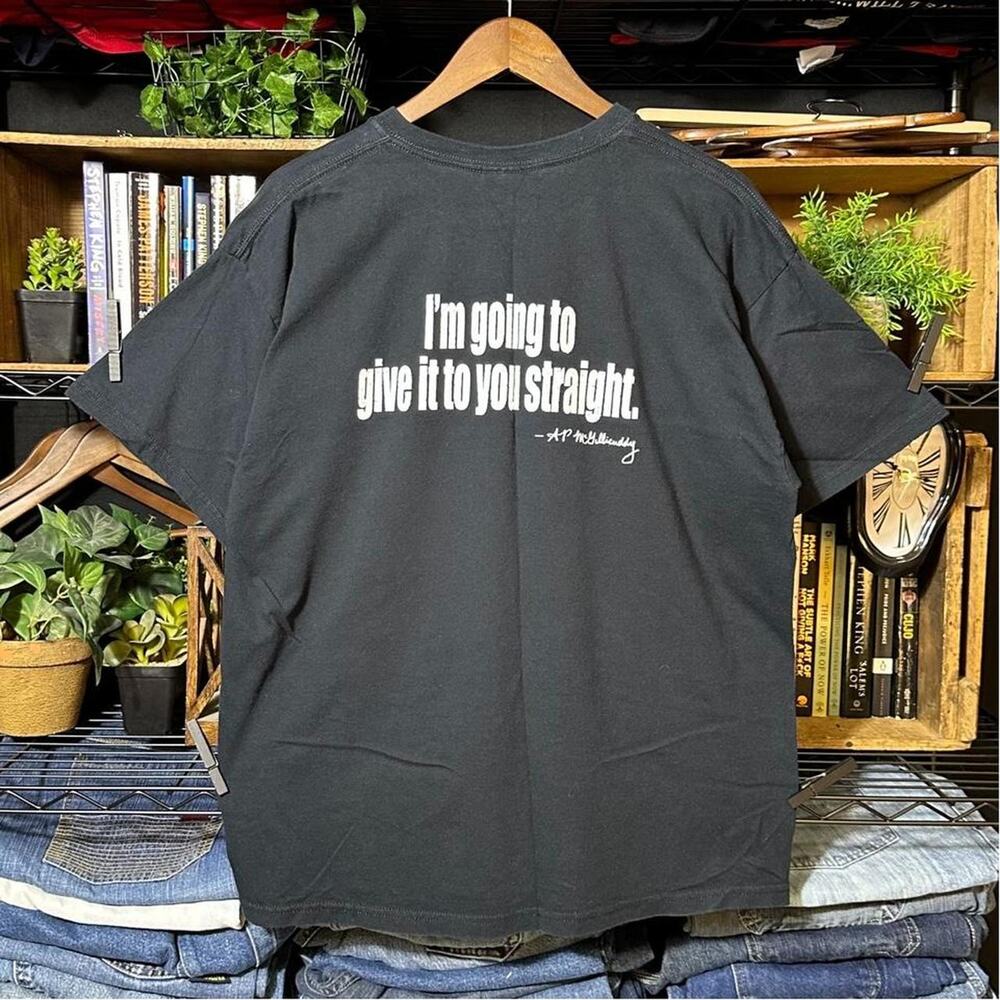 Vintage Y2K Dr. Mcgillicuddy’s Alcohol Tee Mens XL Black White Funny Joke Shirt
